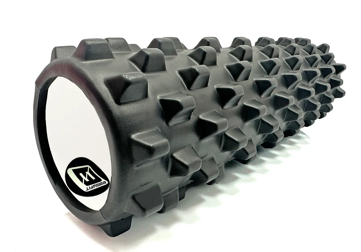 Массажный ролик EasyFit EVA 45 см Черный 3D поверхность