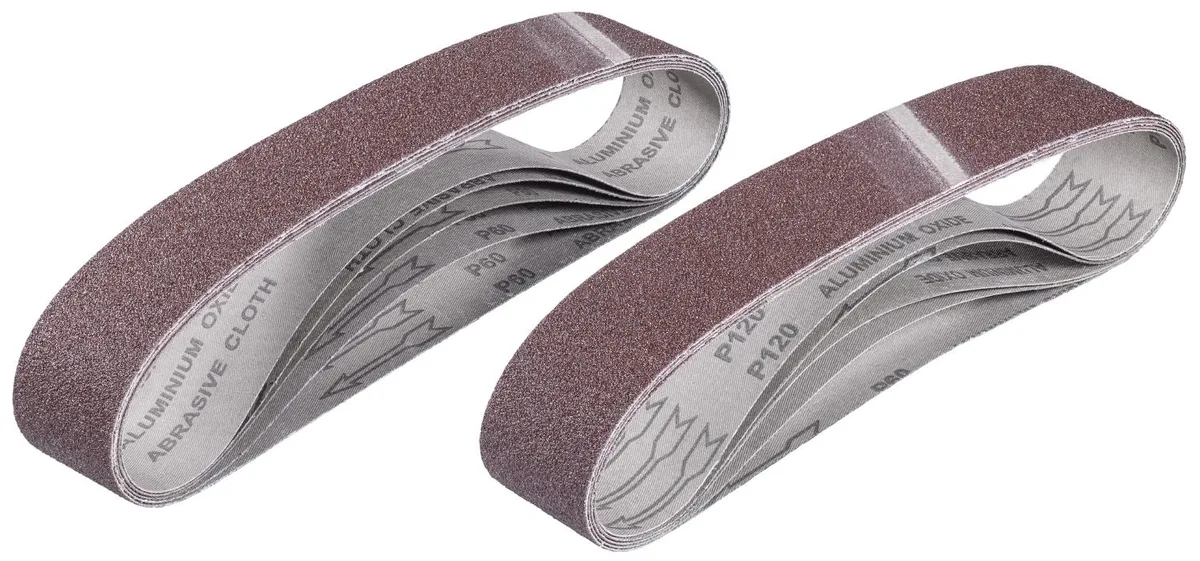 Шліфувальні стрічки Einhell KWB, 50х686мм, 2хК60, 2хК80, 1хК120, для точила Einhell US 240/350, комплект 5 шт.