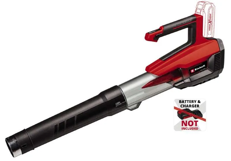 Аккумуляторный воздуходув Einhell Professional GP-LB 18/200 Li E - Solo 18В, мощность 200 км/ч, производительность 630 м3/ч, вес 22 кг, без батареи и зарядного устройства