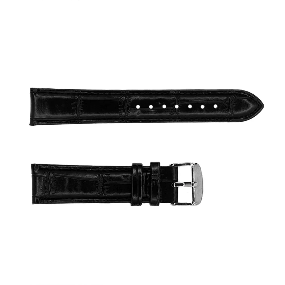 Ремінець Modfit accessories Шкіряний 20 мм Чорний-Срібло