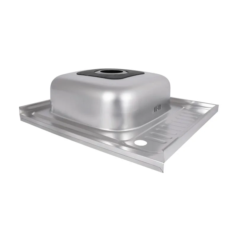 Кухонная мойка Brinex 6050-L накладная 600х400х160 мм нержавеющая сталь Satin