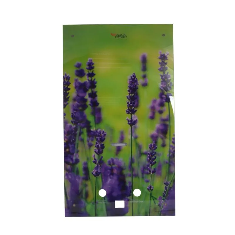 Скляна панель Aquatronic Flower 590х340х4 мм для газової колонки прозоре скло