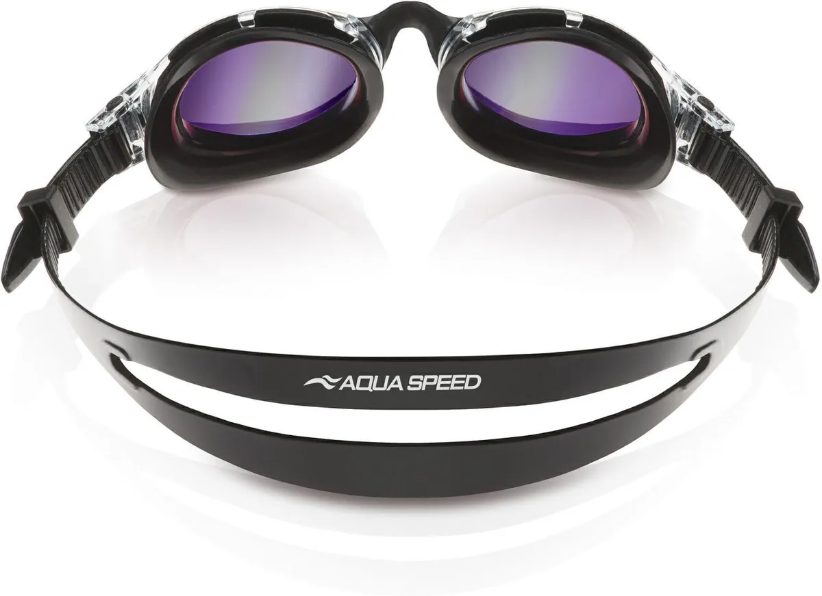 Окуляри для плавання Aqua Speed силікон OSFM чорний сірий