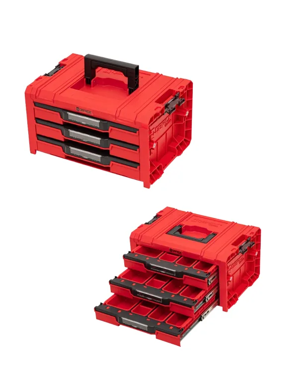 Ящики для инструментов Qbrick пластик 450х390х860 мм красные