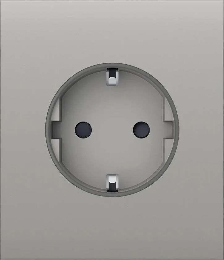 Центральна панель для вбудованої розетки Ajax CenterCover for Outlet Basic, oyster