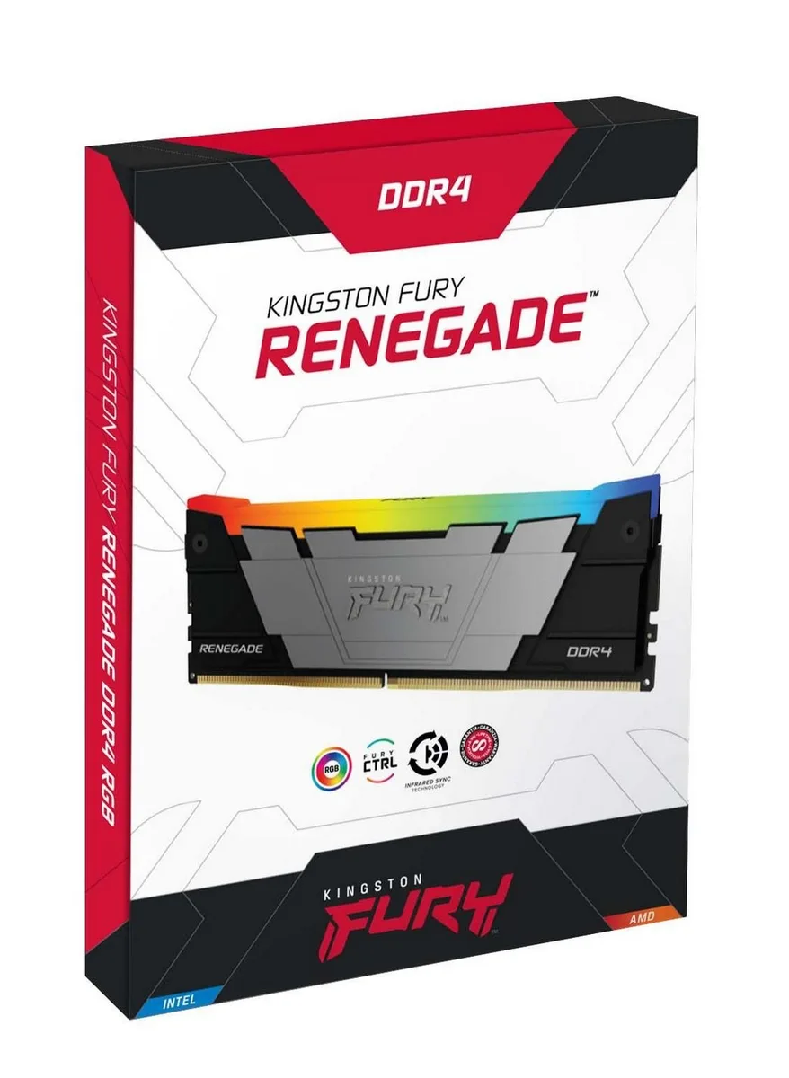 Пам'ять ПК Kingston DDR4 16 ГБ 3600 МГц RGB 2x8 ГБ KF436C16RB2AK2/16