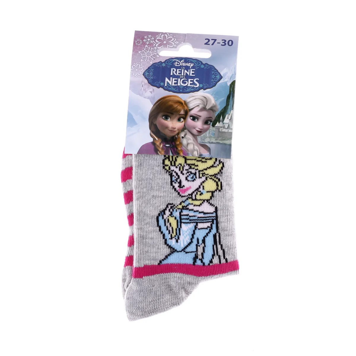 Шкарпетки DISNEY PRINCESS 60% бавовна 27-30 світло-сірий