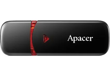 Накопичувач Apacer  64GB USB 2.0 Type-A AH333 Чорний