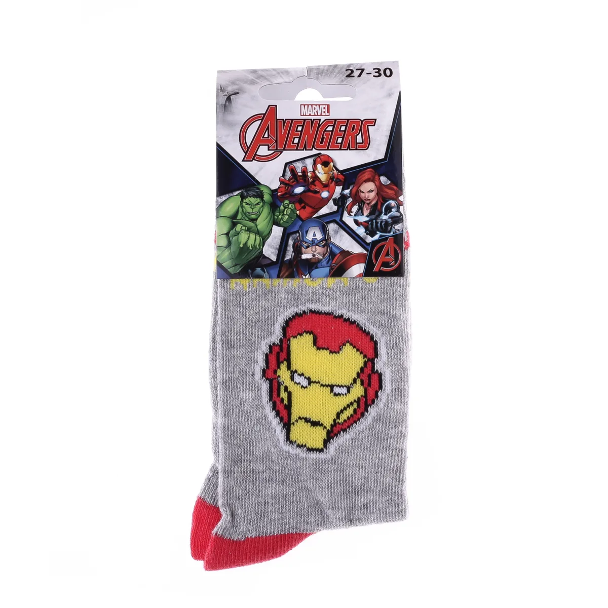 Шкарпетки MARVEL 65% бавовна 31-34 світло-сірий