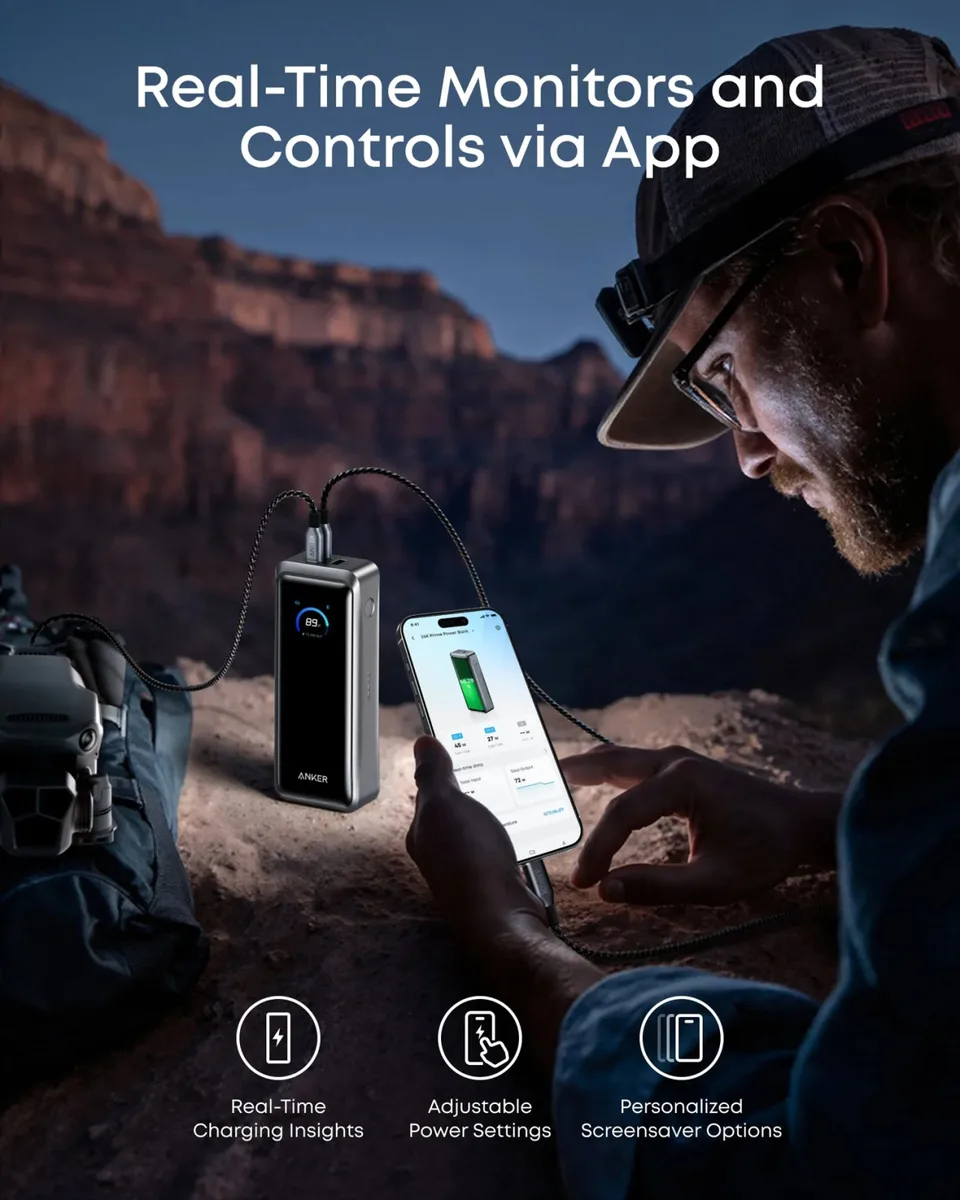 Портативний зарядний пристрій Anker 26000 мАг 300W PD Чорний