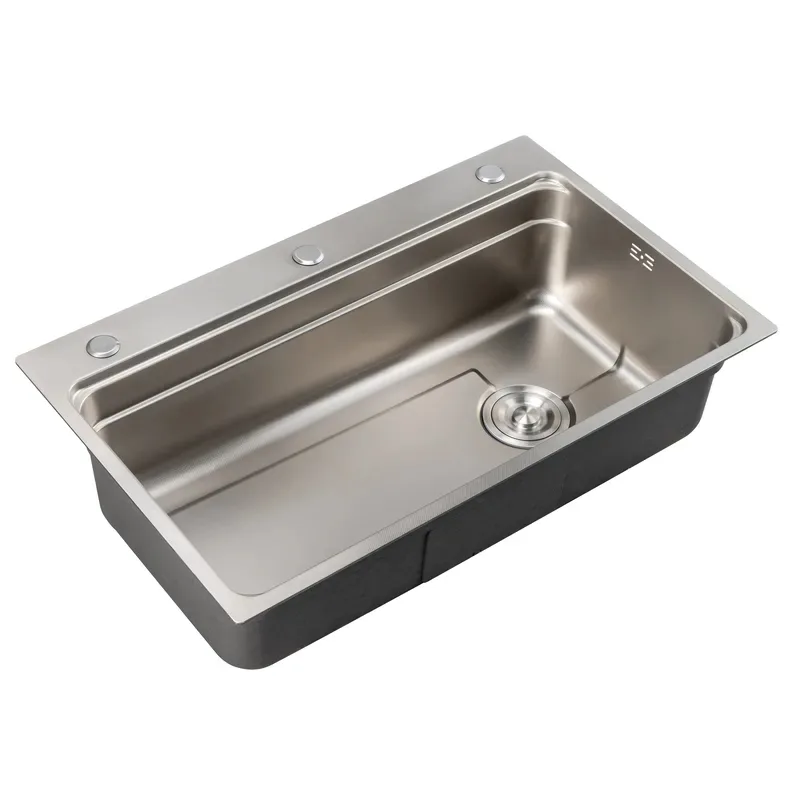 Мийка Mixxus нержавіюча сталь 750х460х220 мм Micro Decor 3 отвори