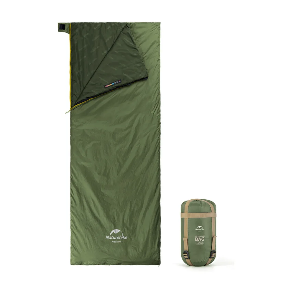 Спальный мешок Naturehike нейлон 190х75 см темно-зеленый