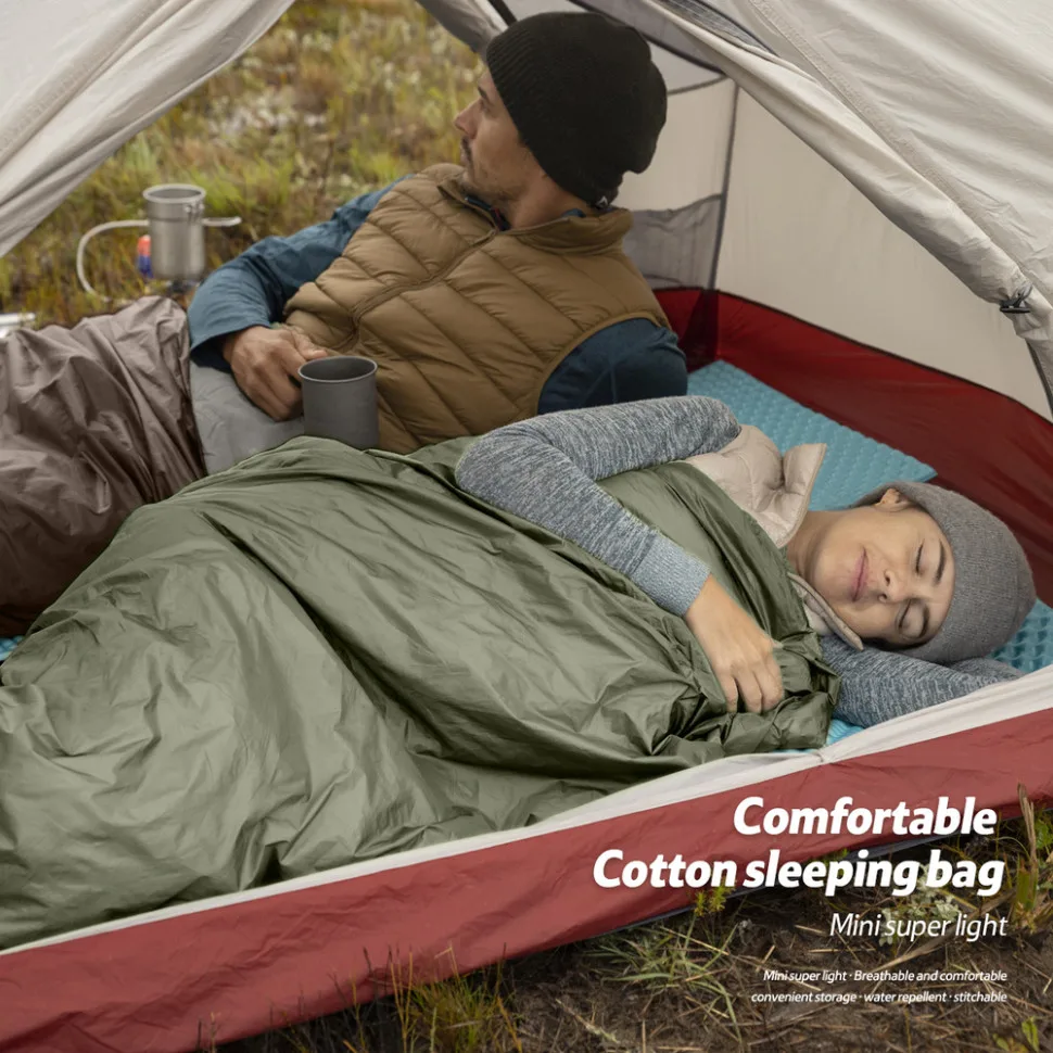 Спальний мішок Naturehike нейлон 190х75 см темно-зелений