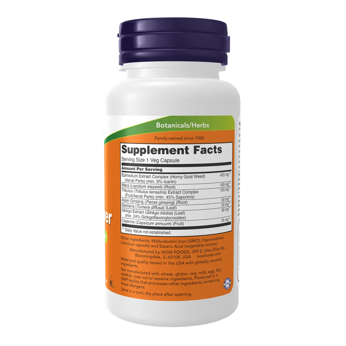 Now Foods Men's Virility Power 120 капсул вегетарианские без ГМО