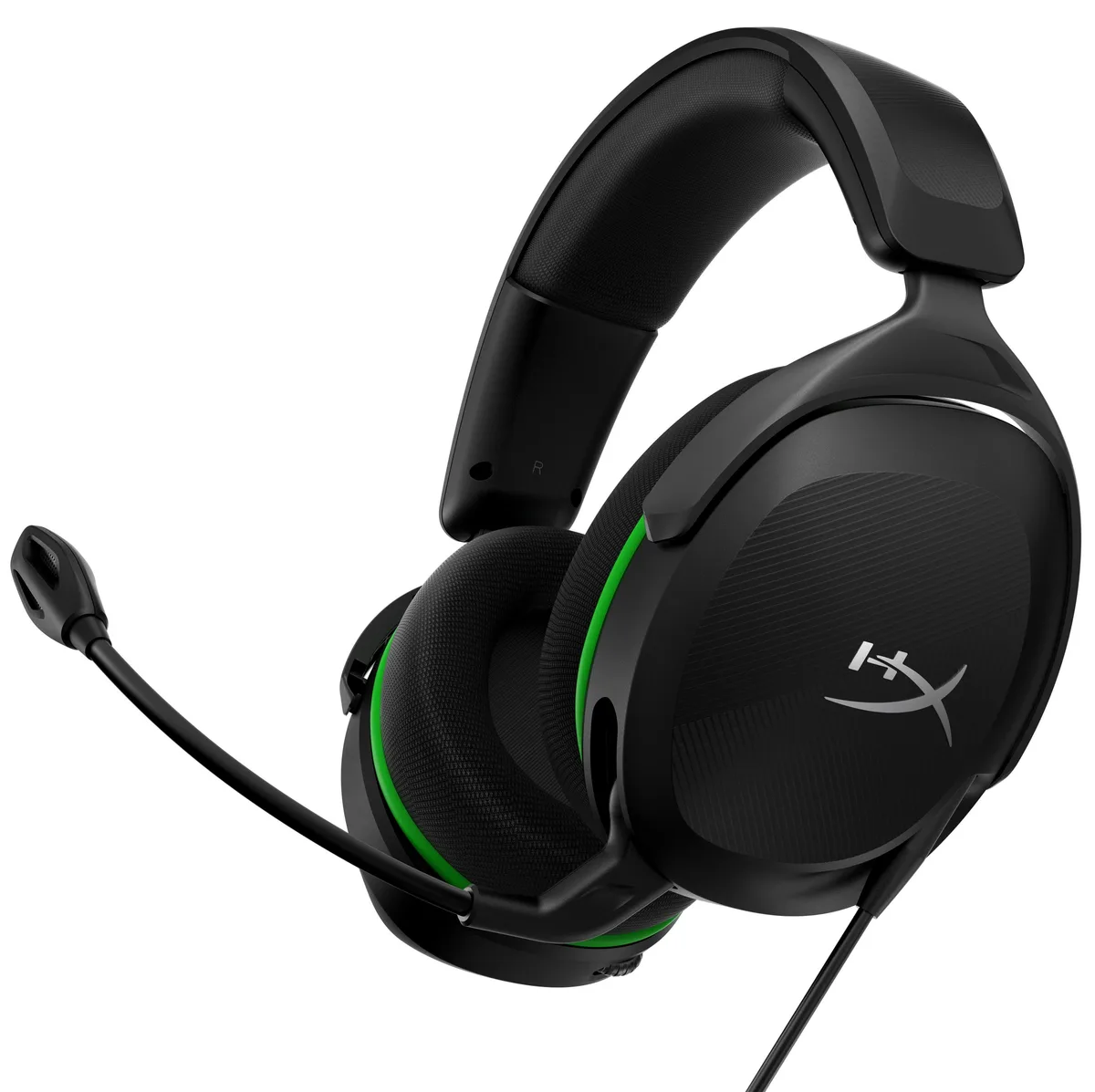 Гарнітура HyperX Cloud Stinger Xbox дротова повнорозмірна чорна з зеленою вставкою 3,5 мм