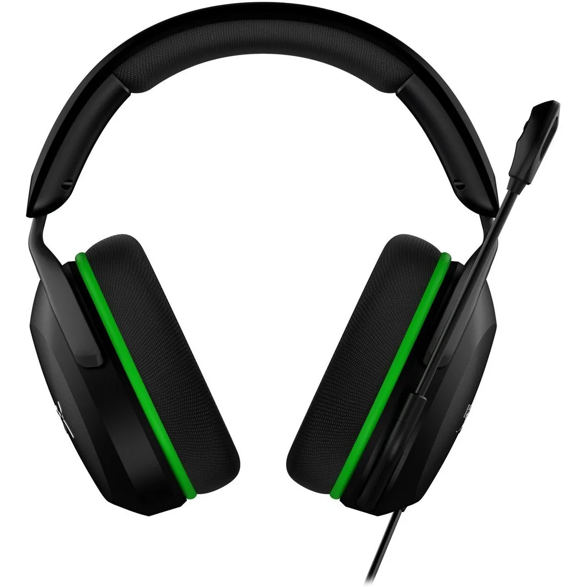 Гарнітура HyperX Cloud Stinger Xbox дротова повнорозмірна чорна з зеленою вставкою 3,5 мм