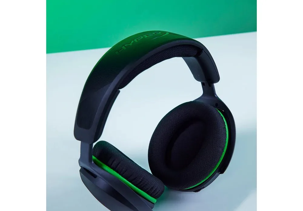 Гарнітура HyperX Cloud Stinger Xbox дротова повнорозмірна чорна з зеленою вставкою 3,5 мм