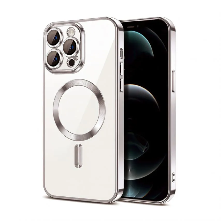 Чохол MagSafe для iPhone 13 Pro матовий сірий силікон пластик