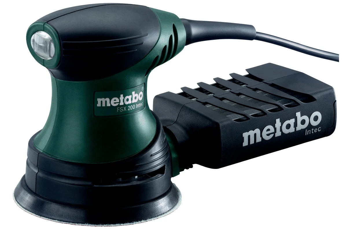 Шліфмашина ексцентрикова Metabo 200Вт 125мм легка шліфувальна машина для обробки деревини та металу