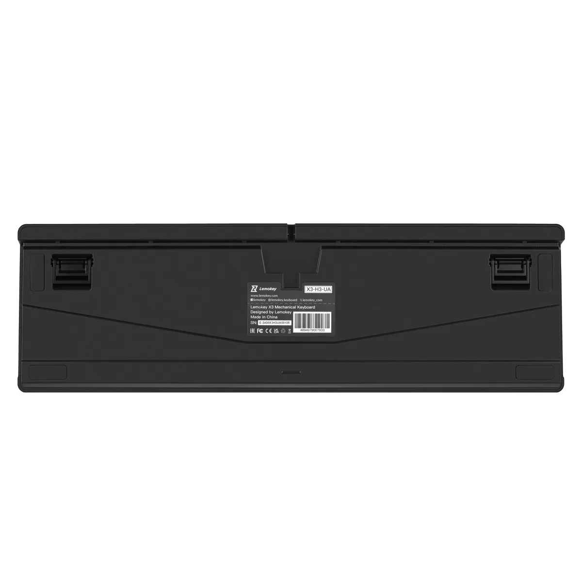 Клавиатура механическая Lemokey X3 104Key, Keychron Brown, USB-A, QMK/VIA, Hot-Swap, EN/UKR, RGB, черная.