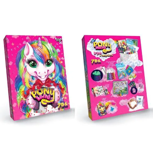 Ігровий набір Dankotoys Pony Land з чарівними аксесуарами для творчості від 5 років