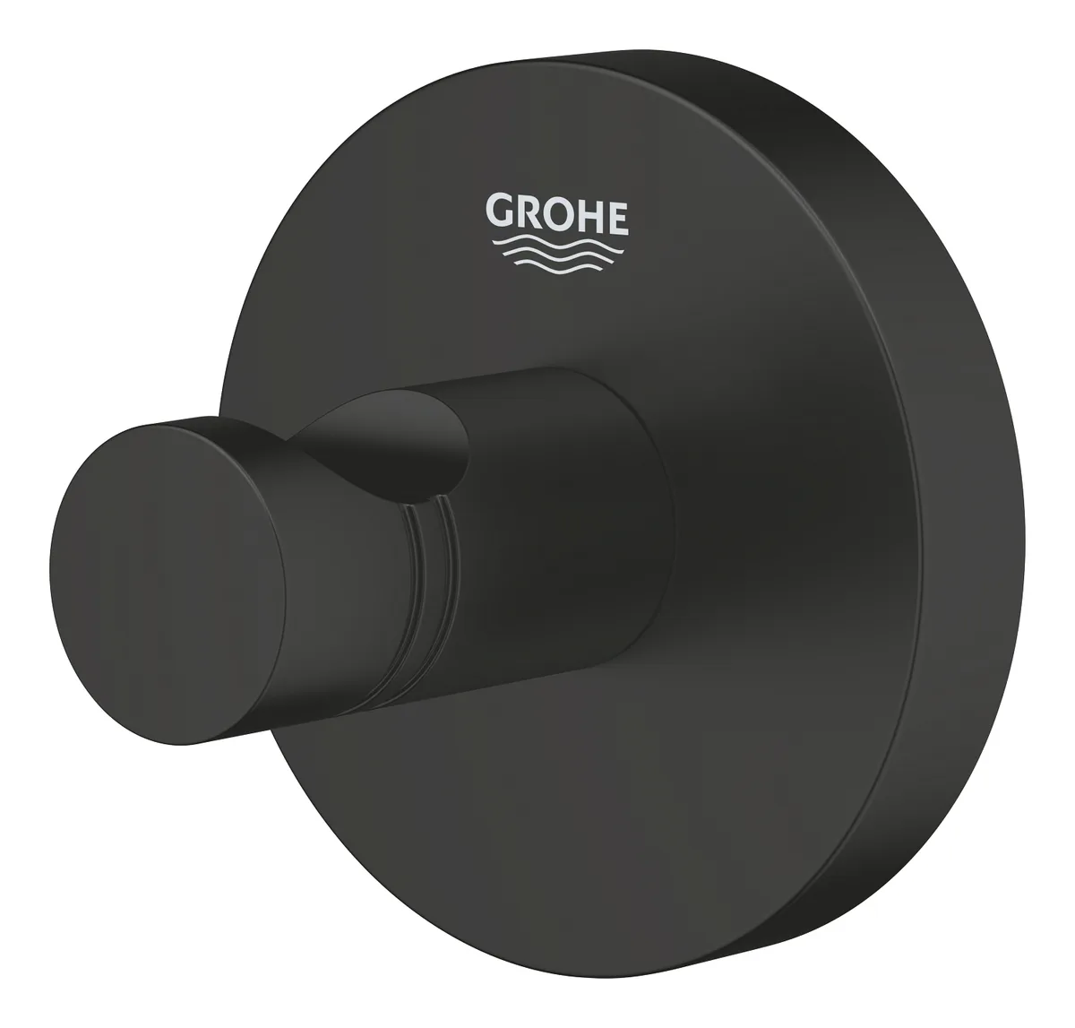 Настенный крючок Grohe металл черный матовый с долговечным покрытием