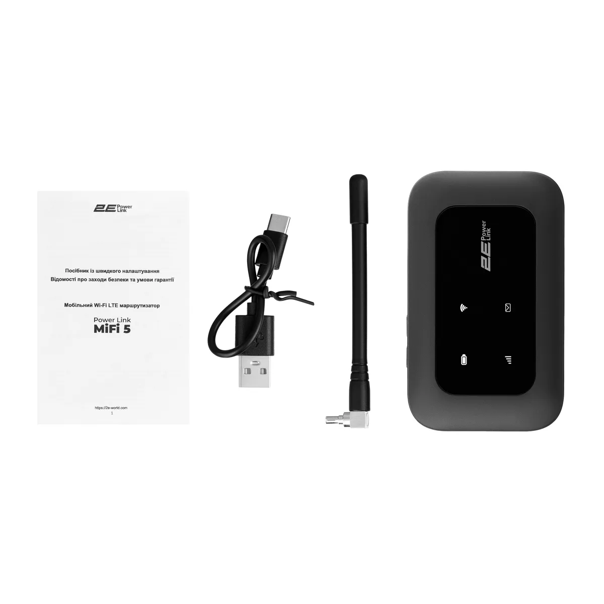 Мобільний маршрутизатор 2E PowerLink LTE 3000мАгод чорний