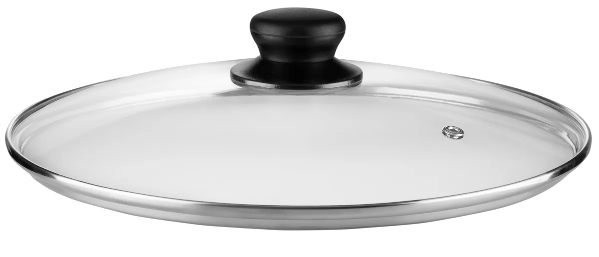 Кришка ARDESTO Gemini Gourmet, 26 см, жаростійке скло, нержавіюча сталь, бакелітова ручка.