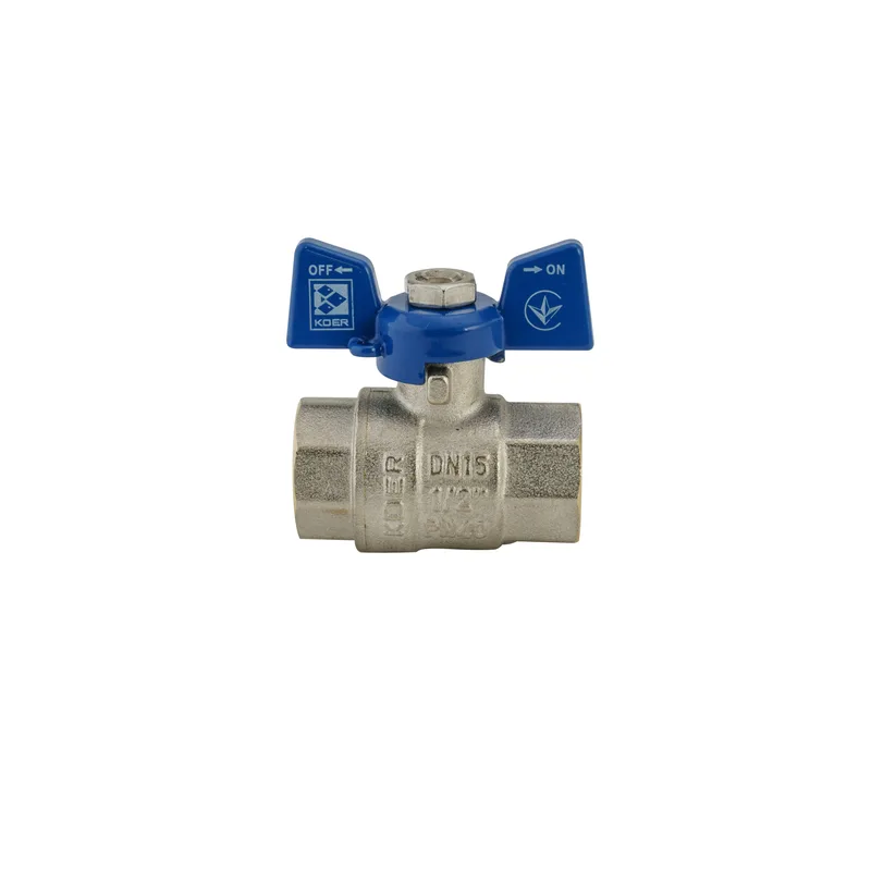 Кран шаровой Koer латунь 1/2" стальной