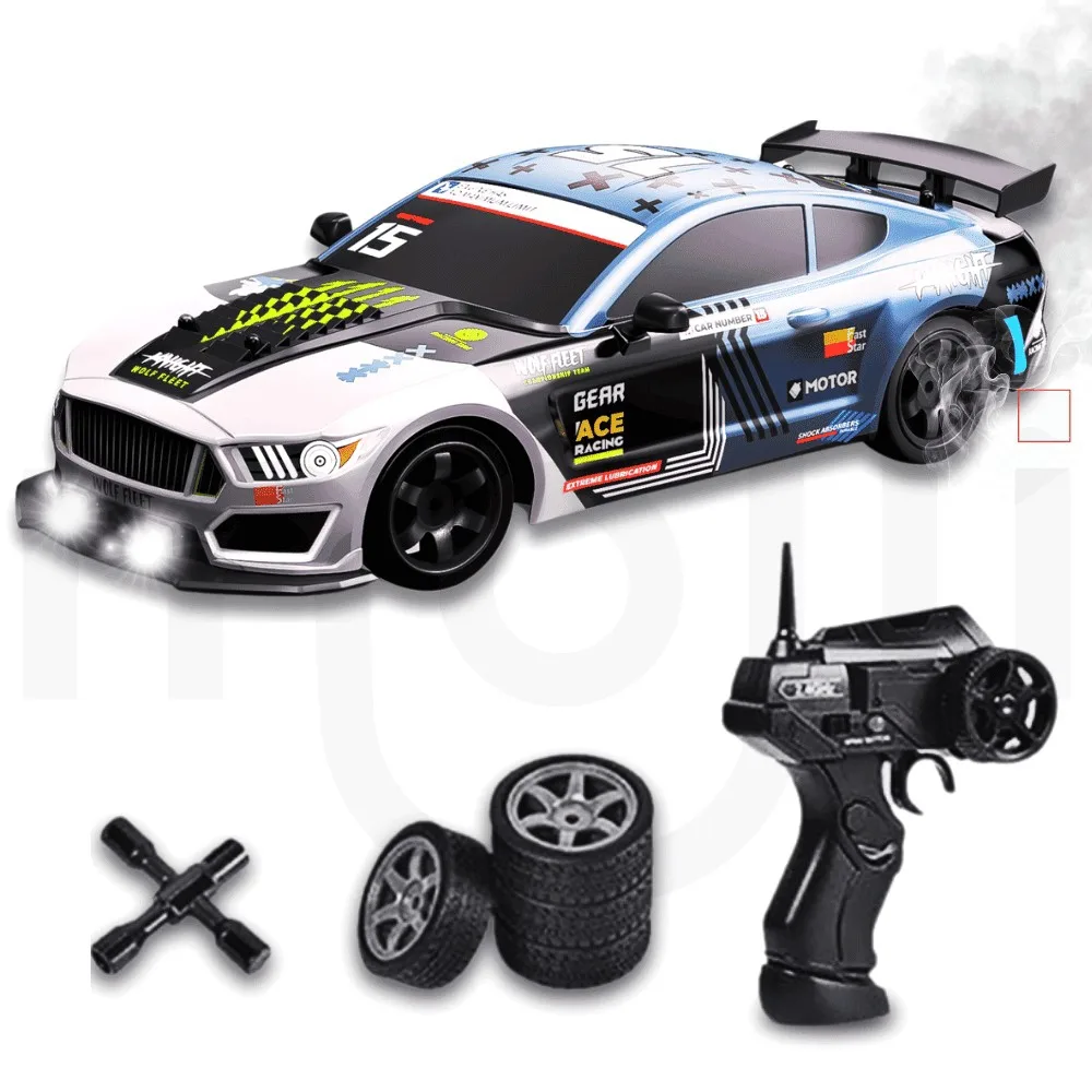 Радіокерована дрифтова машинка Ford Mustang 1:16 4WD LED підсвічування 28 см на акумуляторі