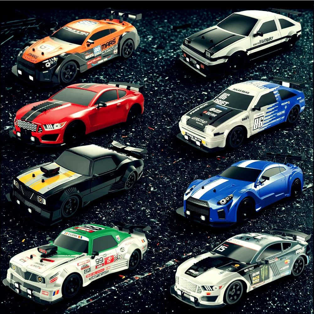 Радіокерована дрифтова машинка Ford Mustang 1:16 4WD LED підсвічування 28 см на акумуляторі