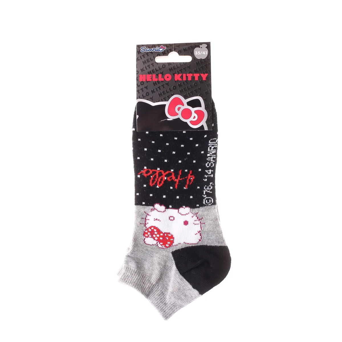 Шкарпетки Hello Kitty 63% бавовна 35-41 сірі