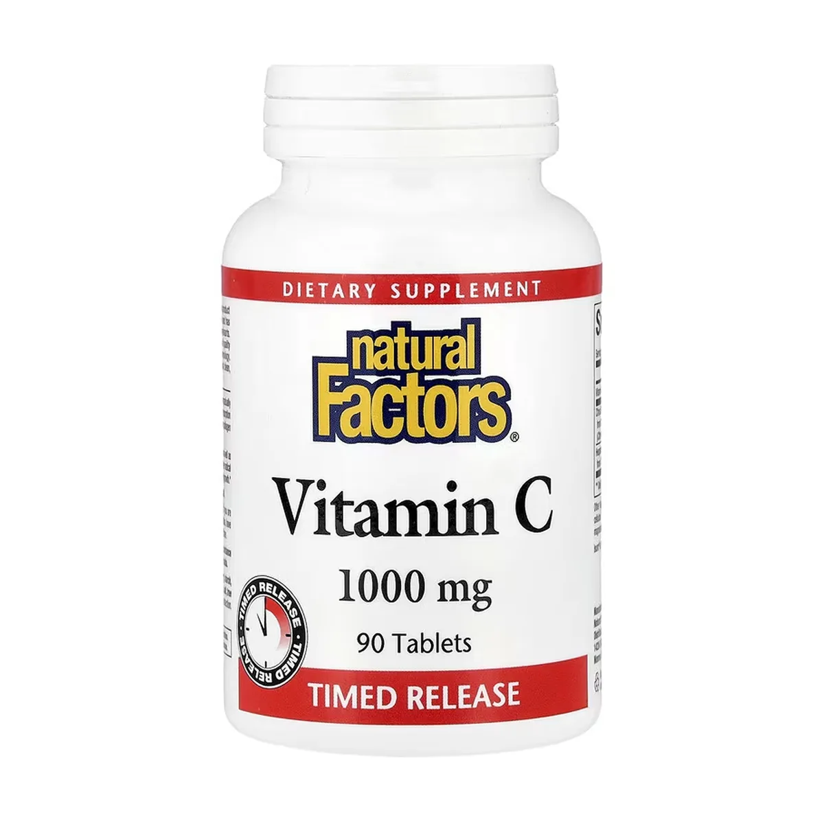 Вітамін С 1000 мг з біофлавоноїдами Natural Factors 90 таблеток для вегетаріанців