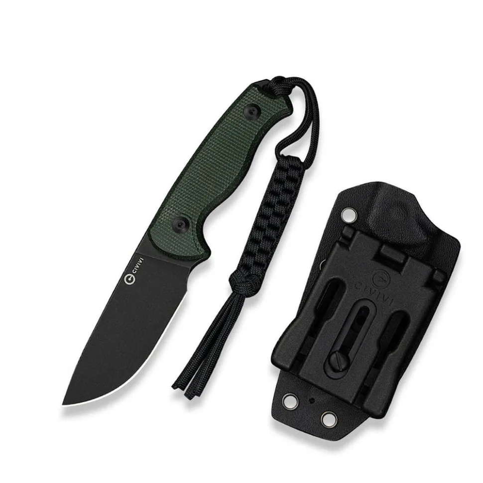 Нож фиксированный Civivi 81,2 мм 14C28N Micarta темно-зеленый