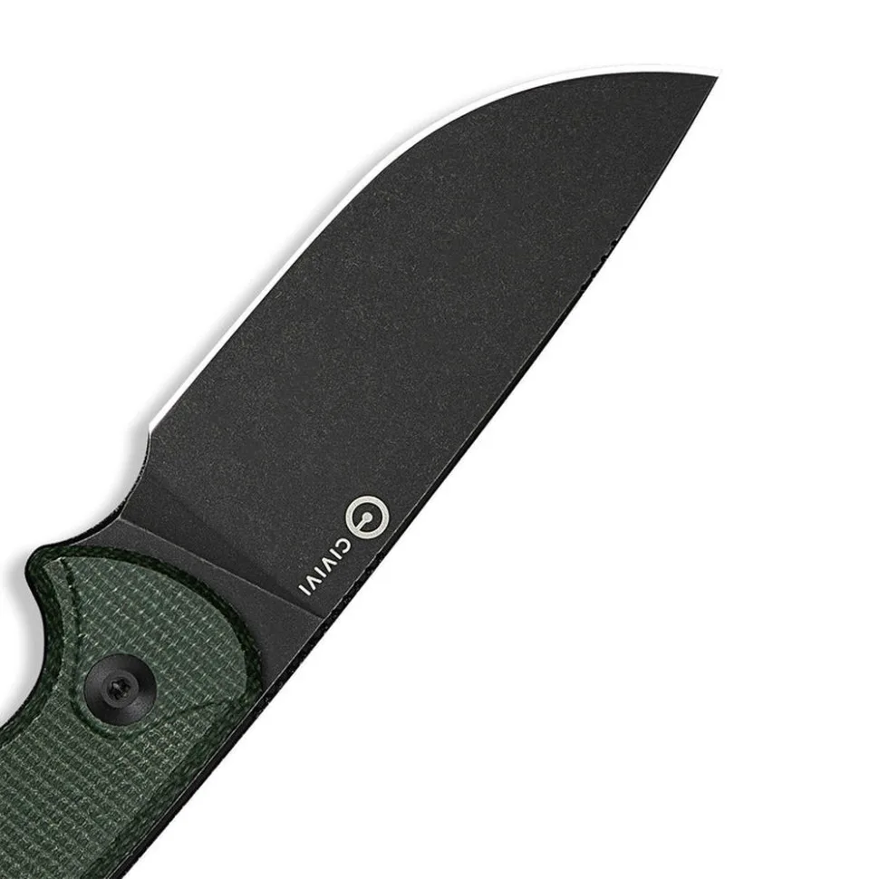 Нож фиксированный Civivi 81,2 мм 14C28N Micarta темно-зеленый