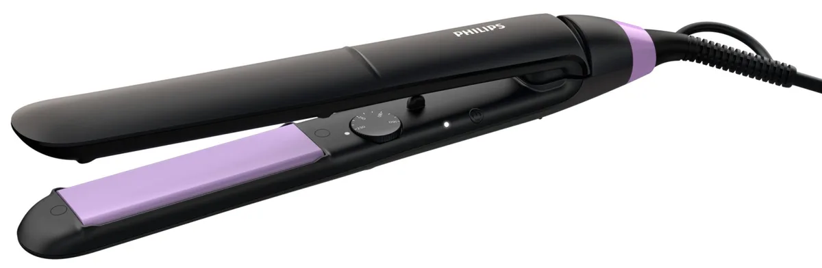 Випрямляч волосся Philips керамічний 100х28 мм чорний фіолетовий
