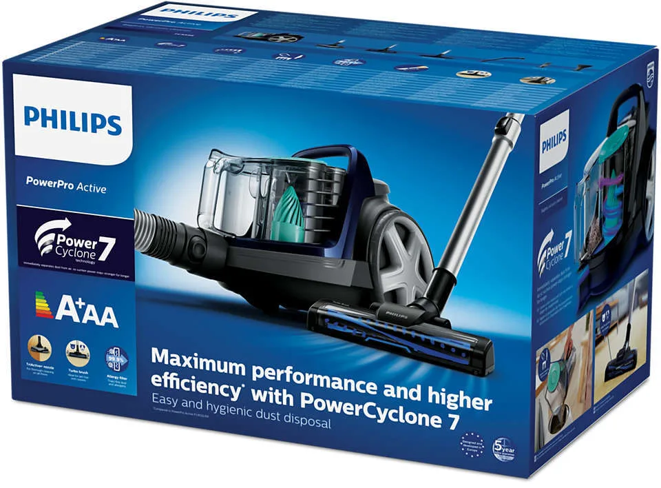 Пилосос Philips для сухого прибирання 900 Вт 1,5 л синій