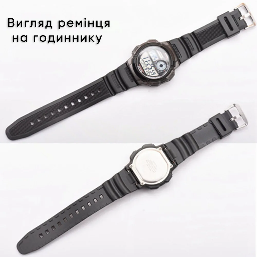 Ремінець Casio G-Shock поліуретан 21,6 см 18 мм темно-синій