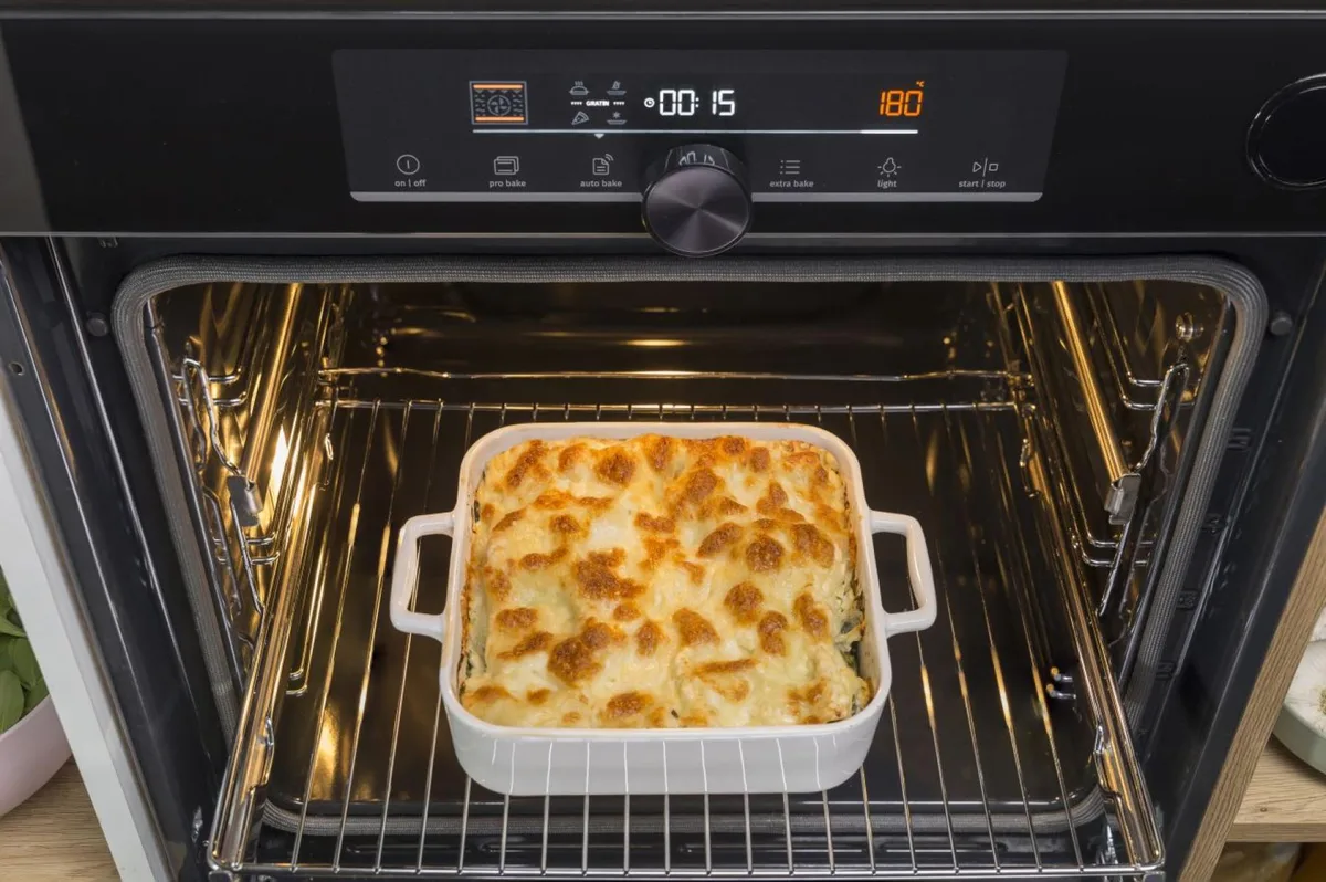 Духовой шкаф Gorenje электрический 77л A+ AirFry для выпечки и жарки с дисплеем IconLed нержавеющая сталь
