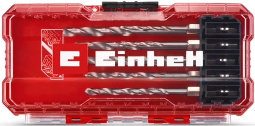 Набір металевих свердел Einhell HSS, 2-6.5 мм, у кейсі, 10 одиниць.