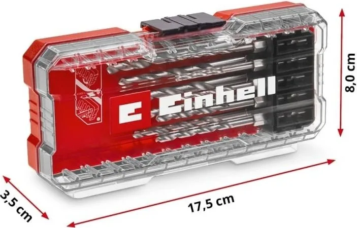 Набір металевих свердел Einhell HSS, 2-6.5 мм, у кейсі, 10 одиниць.
