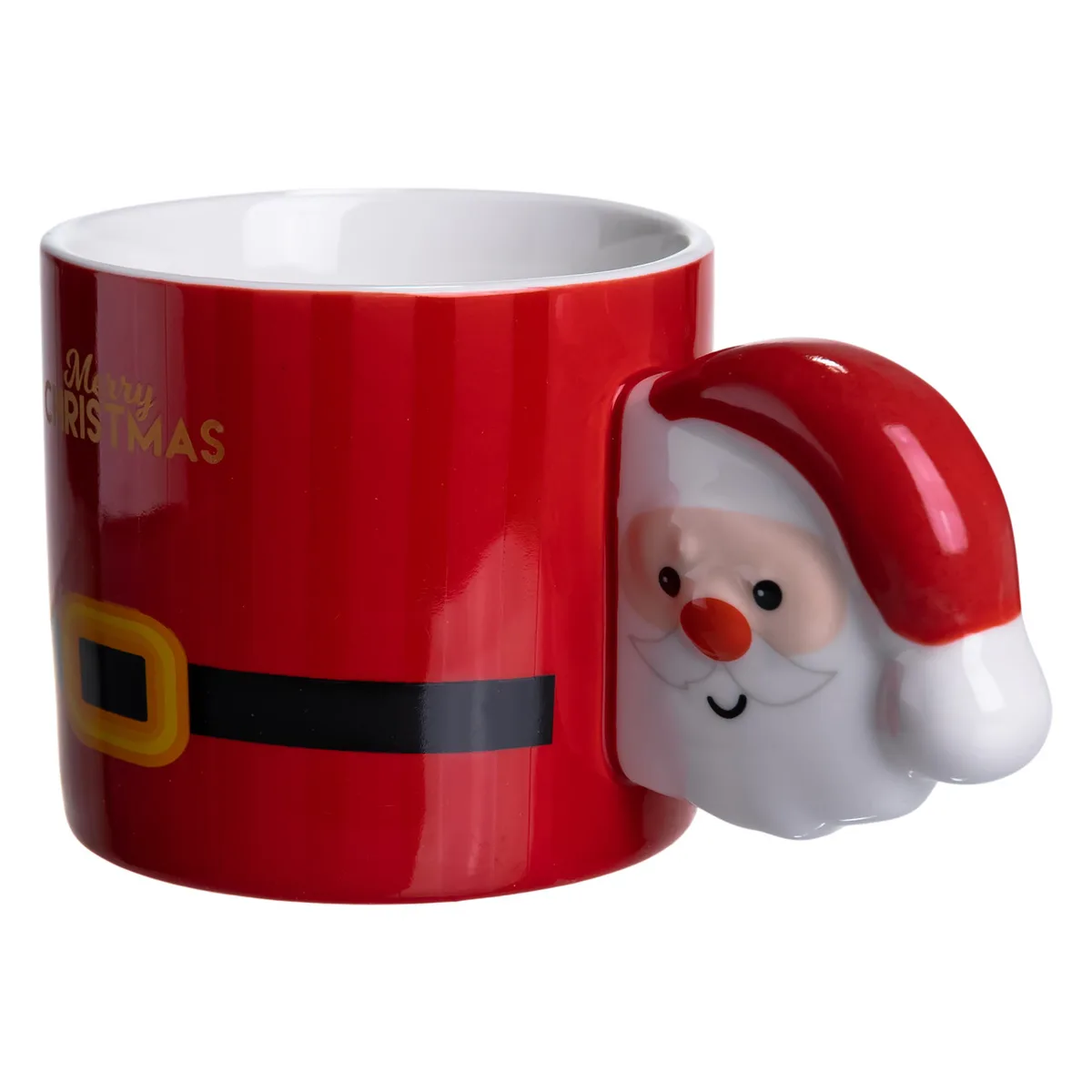 Чашка порцелянова 400 мл Червона Merry Christmas
