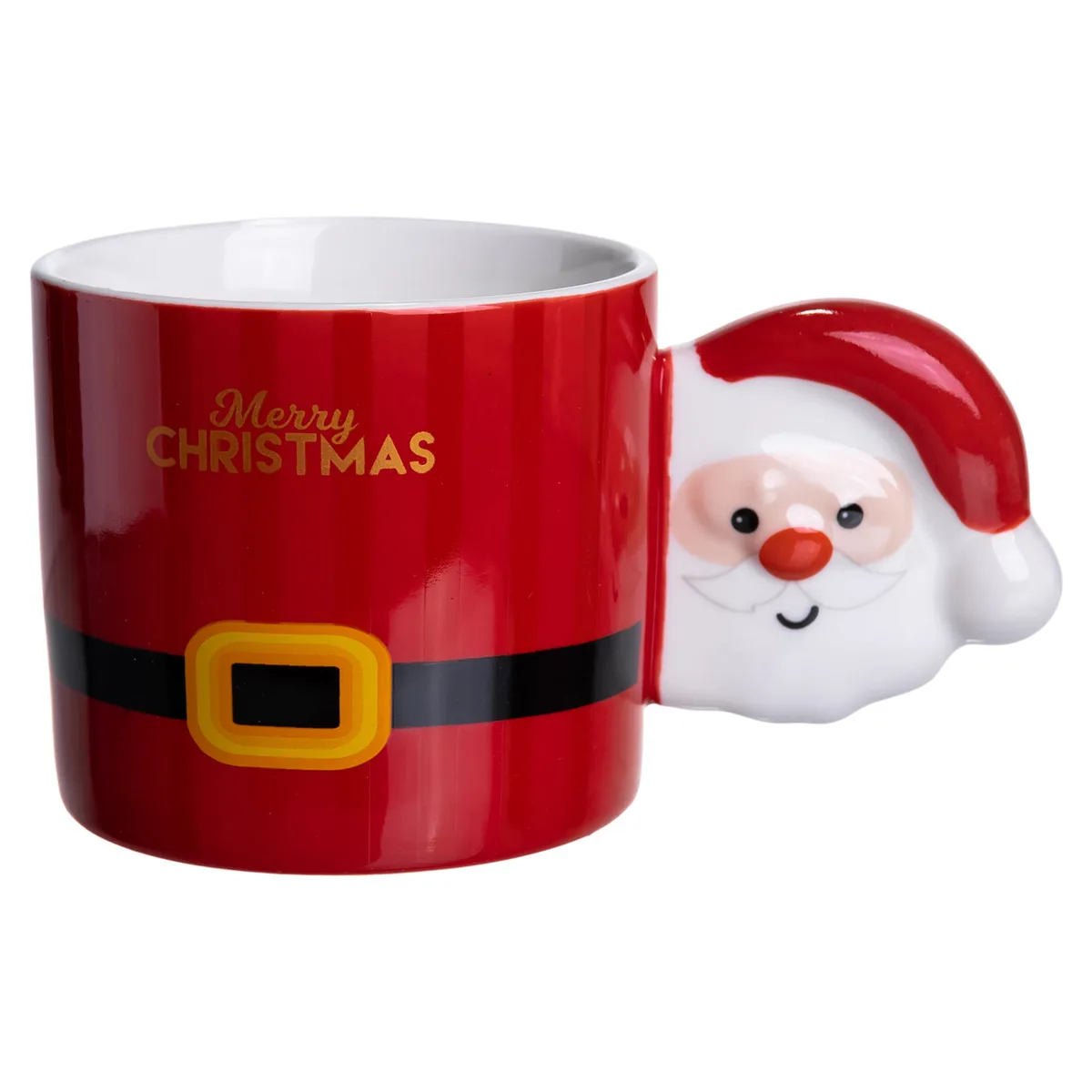 Чашка порцелянова 400 мл Червона Merry Christmas