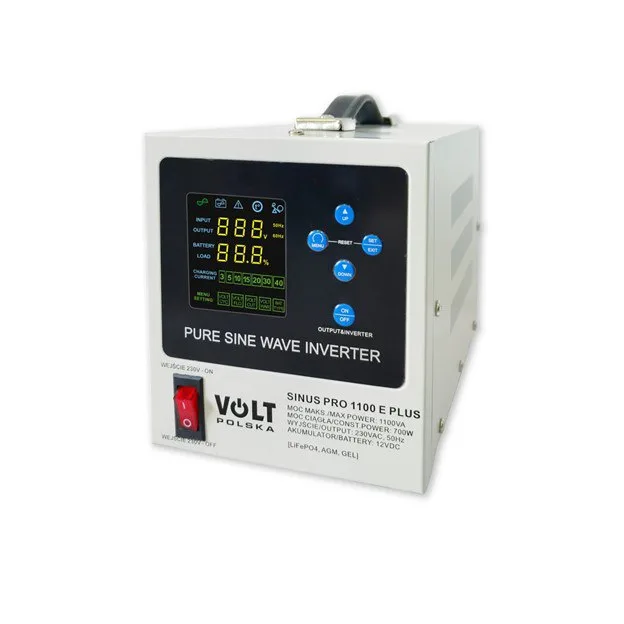 Гібридний ІБП інвертор Volt Polska 700 Вт 1100 Вт 12V білий