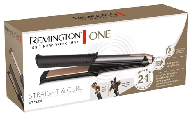 Випрямляч волосся Remington Керамічний 110х25 мм Чорний/Рожевий