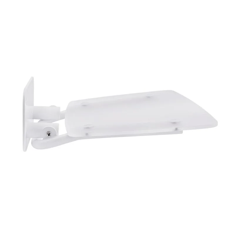 Сидіння для душу відкидне Qtap Comfort WHI5035 390х380х130 мм ABS пластик нержавіюча сталь біле