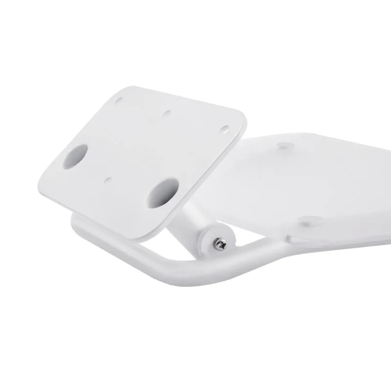 Сидіння для душу відкидне Qtap Comfort WHI5035 390х380х130 мм ABS пластик нержавіюча сталь біле