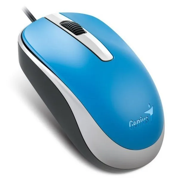 Миша Genius DX-120, USB-A, синій