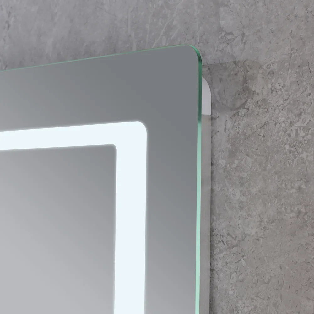 Дзеркало настінне LED Touch Mixxus STYLE MR03 90x70 см біле антизапотівник