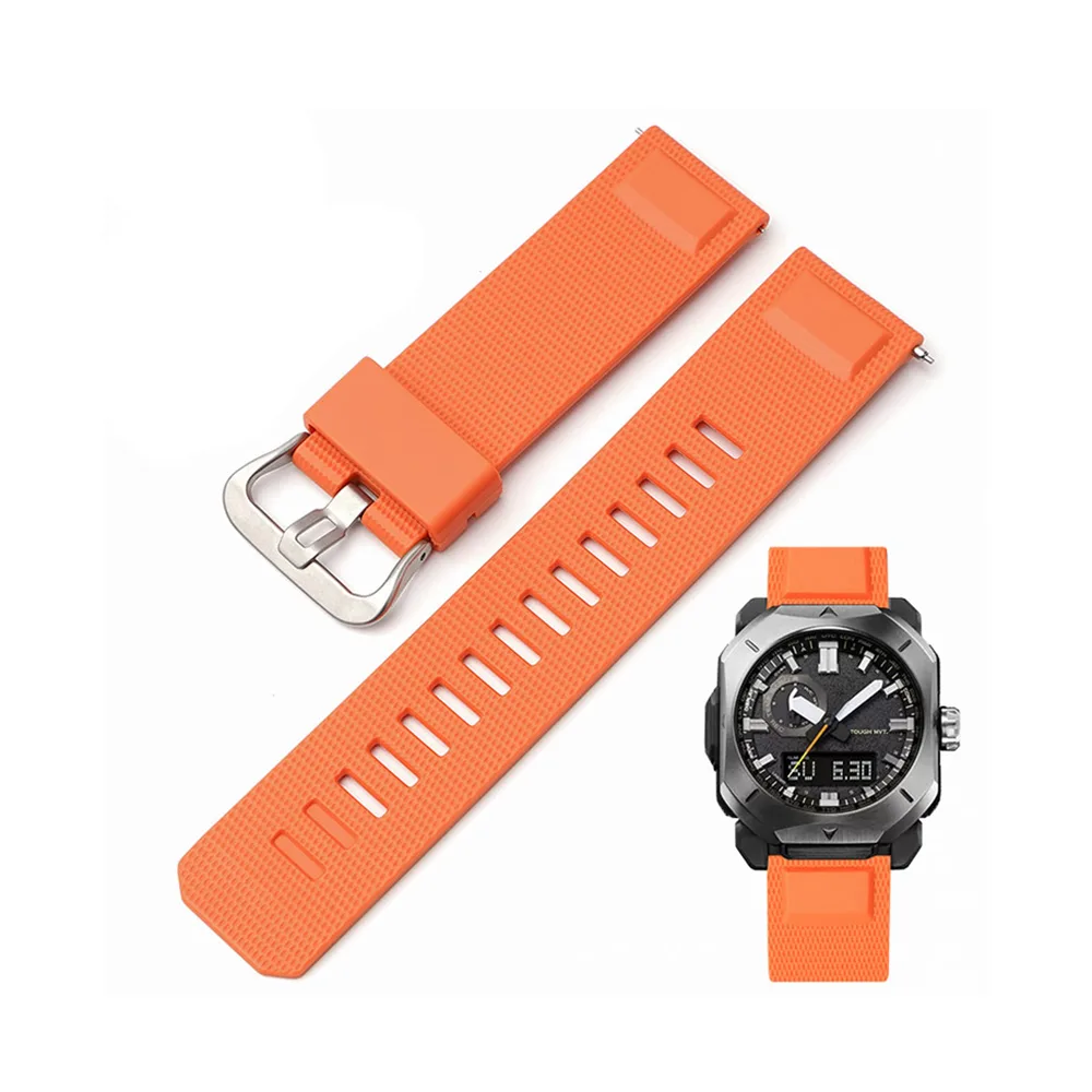 Ремешок Casio полимер 20,5 см оранжевый
